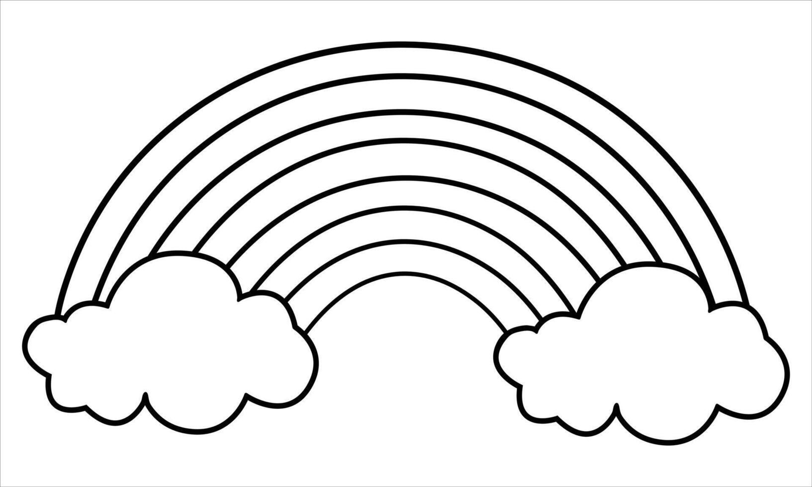Rainbow Glyph Icon on white background vector