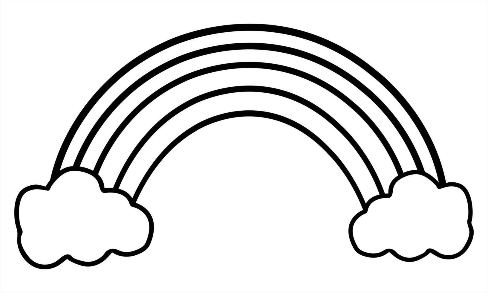 Rainbow Flat Design vector