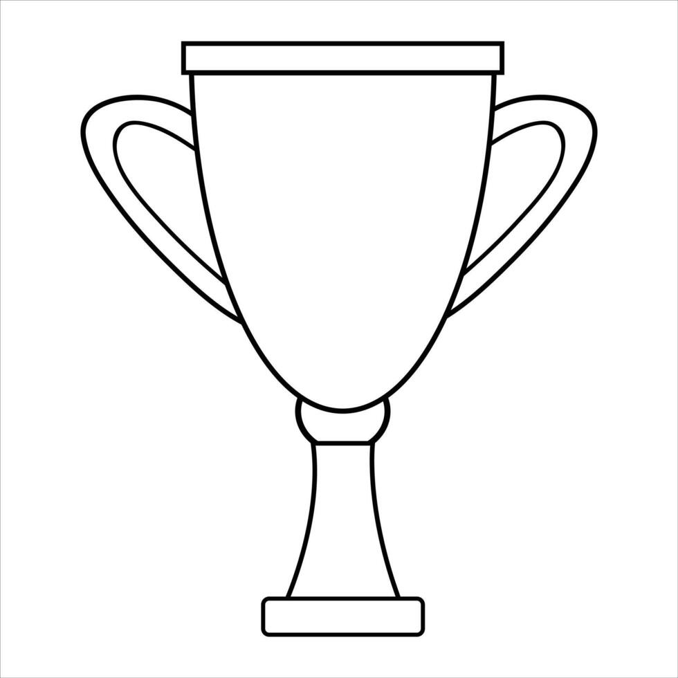 trophy cup icon Illustration vector