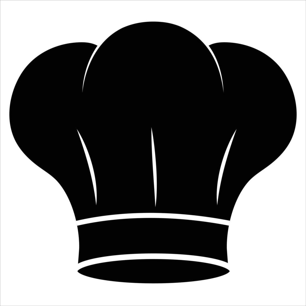 Chef hat silhouette Illustration vector