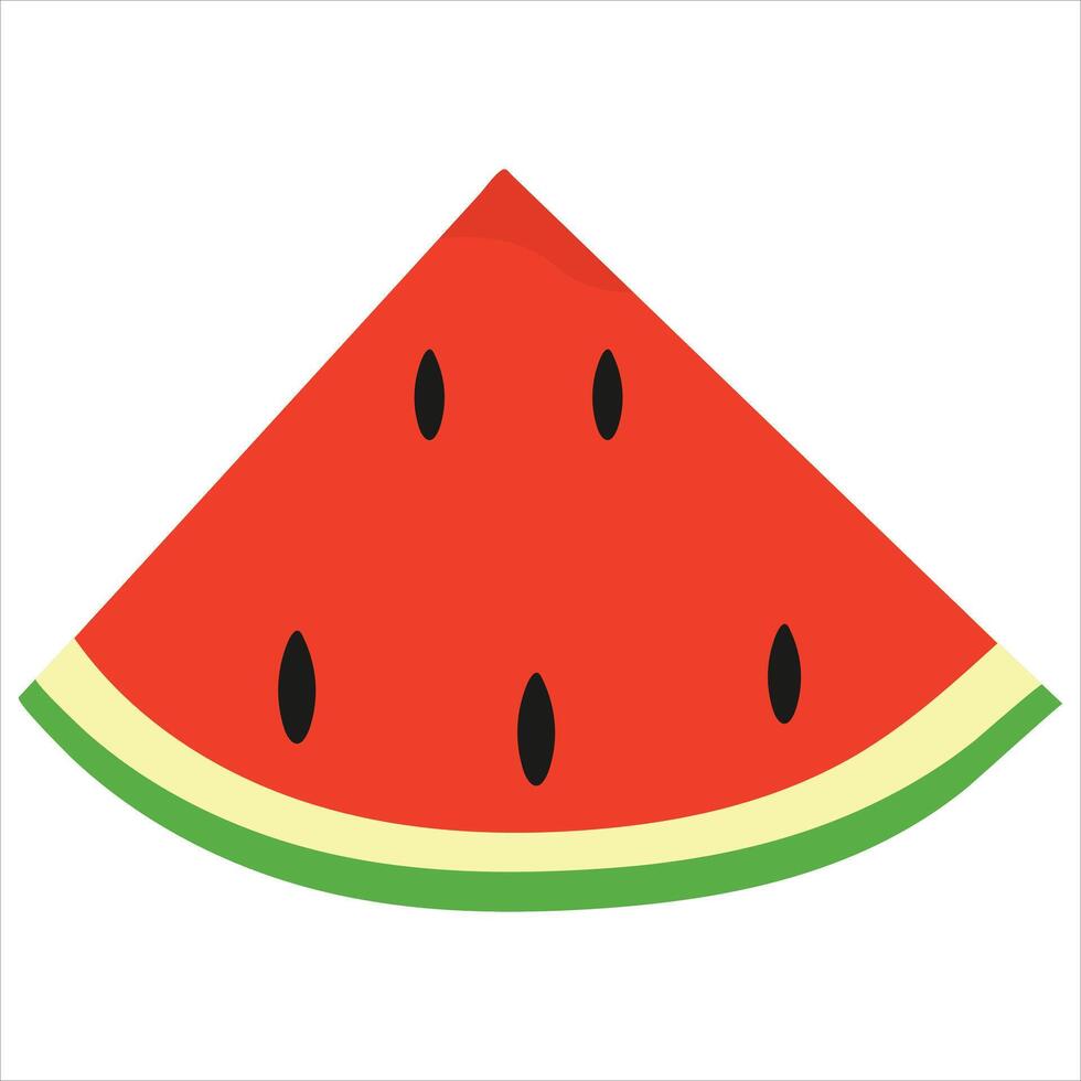 slice of watermelon Illustration vector