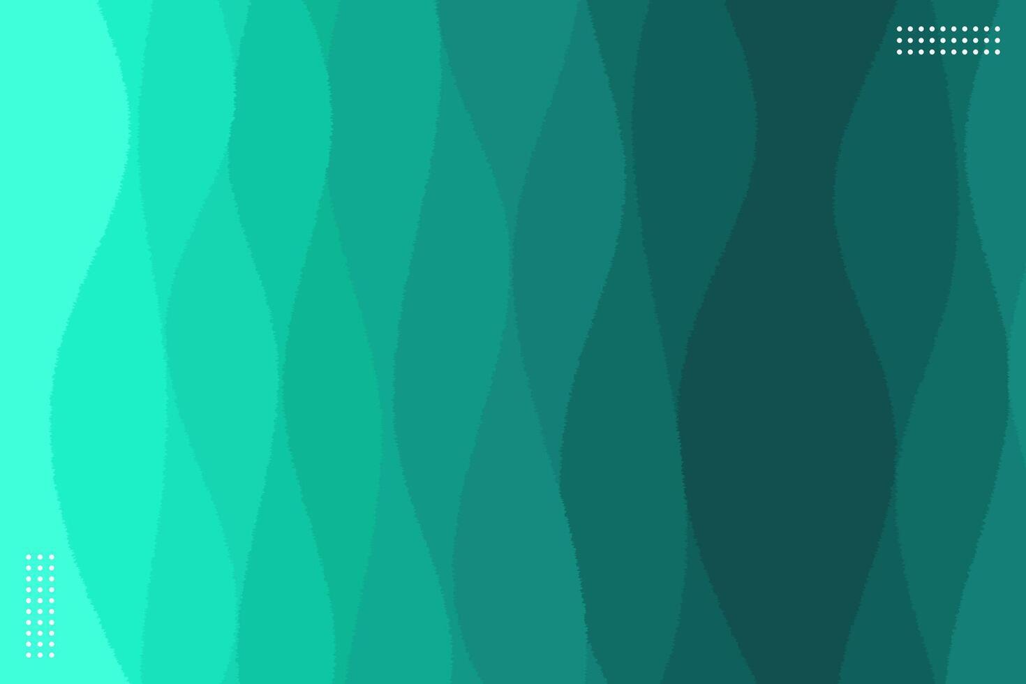 Green Waves Abstract Background vector