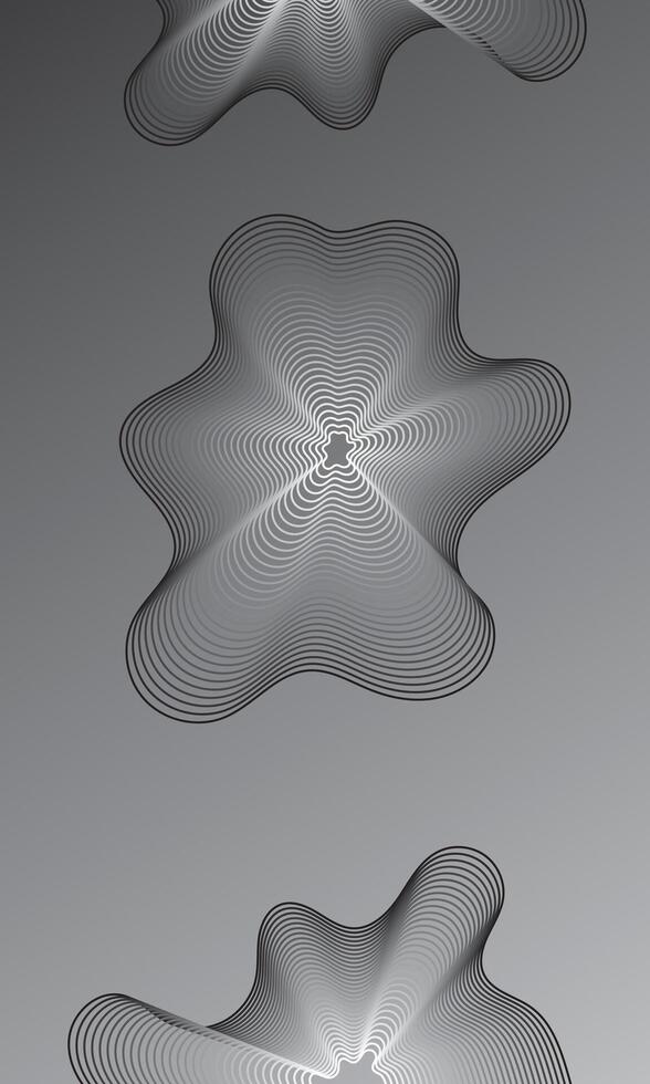 Abstract Wavy Line Forms Against a Smooth Gradient Background vector