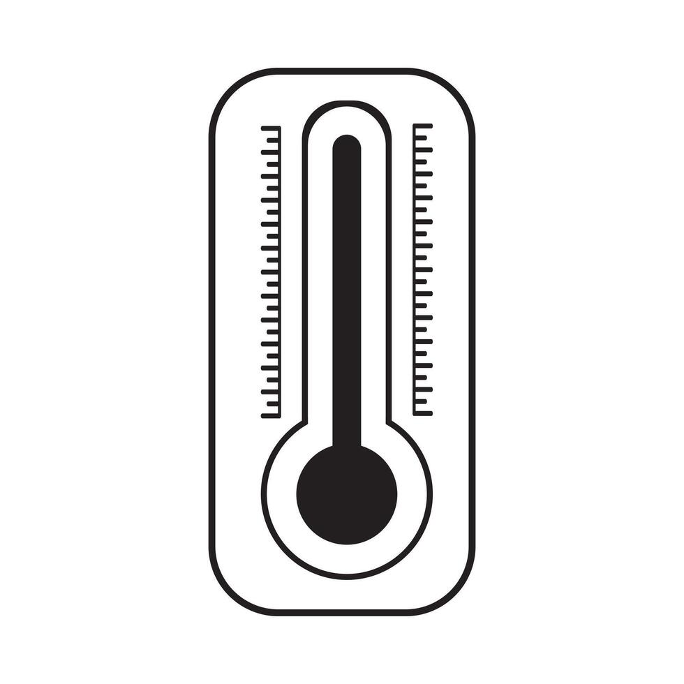 A thermometer accurately measures temperature for health, weather, and science vector