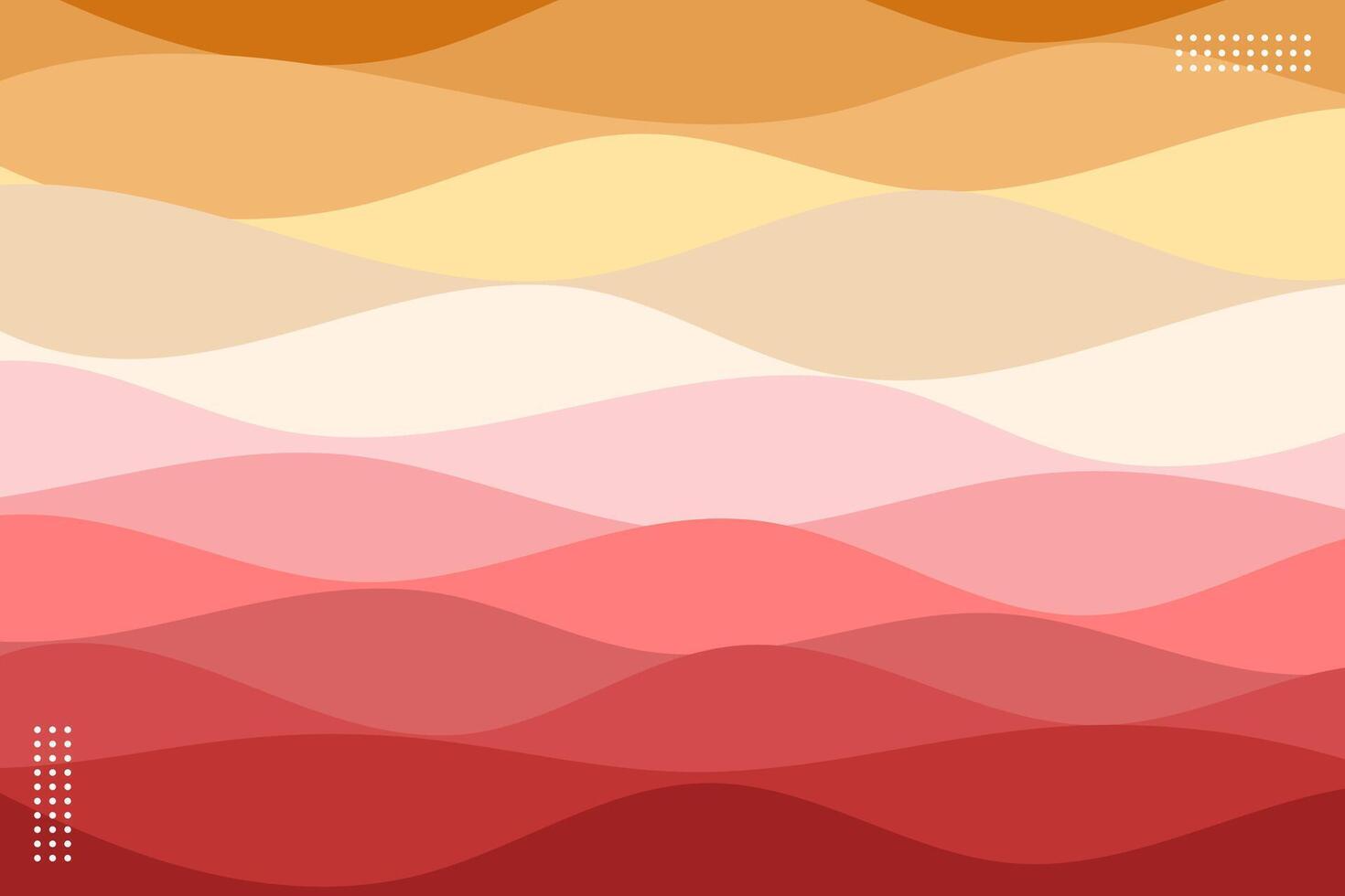 Abstract Red, Orange, and White Wave Background Illustration vector