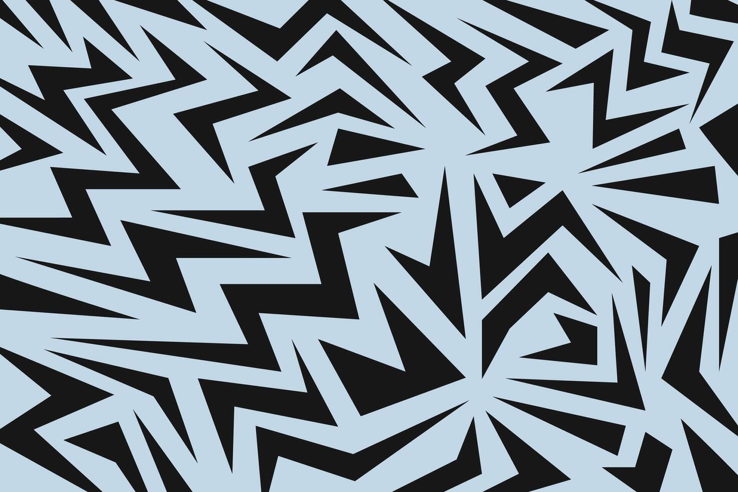 Abstract Cartoon Black on Blue Background vector