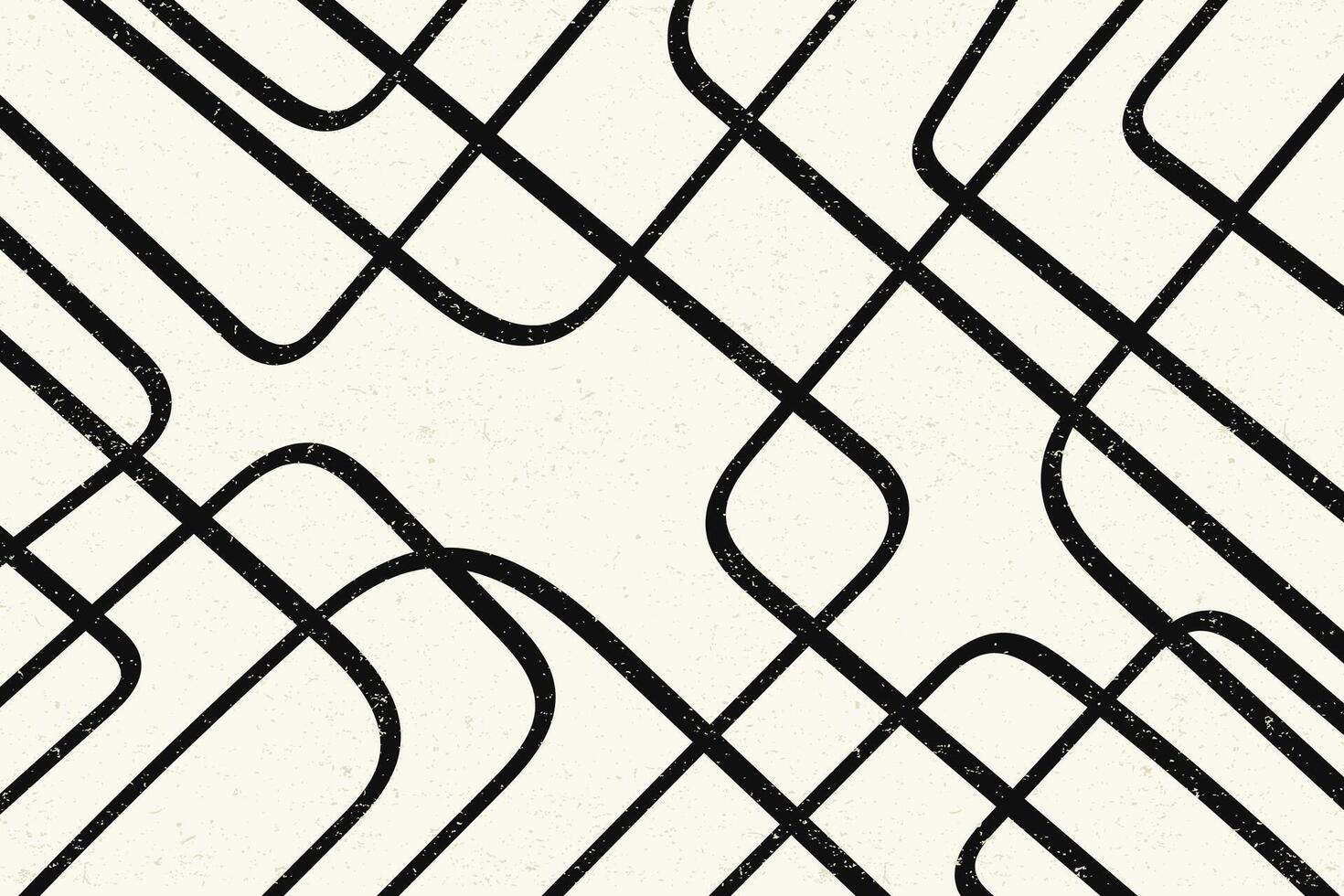 Abstract Black Lines Pen Doodle on Gray Background Illustration vector