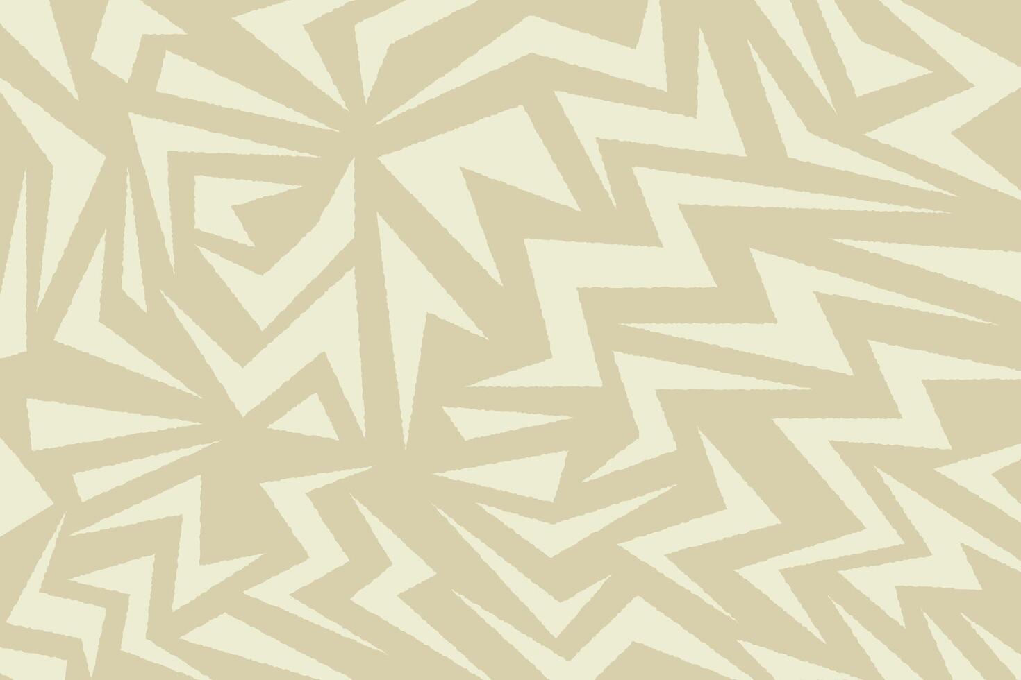 Abstract Geometric Pattern with Zigzag Shapes on Soft Beige Background vector