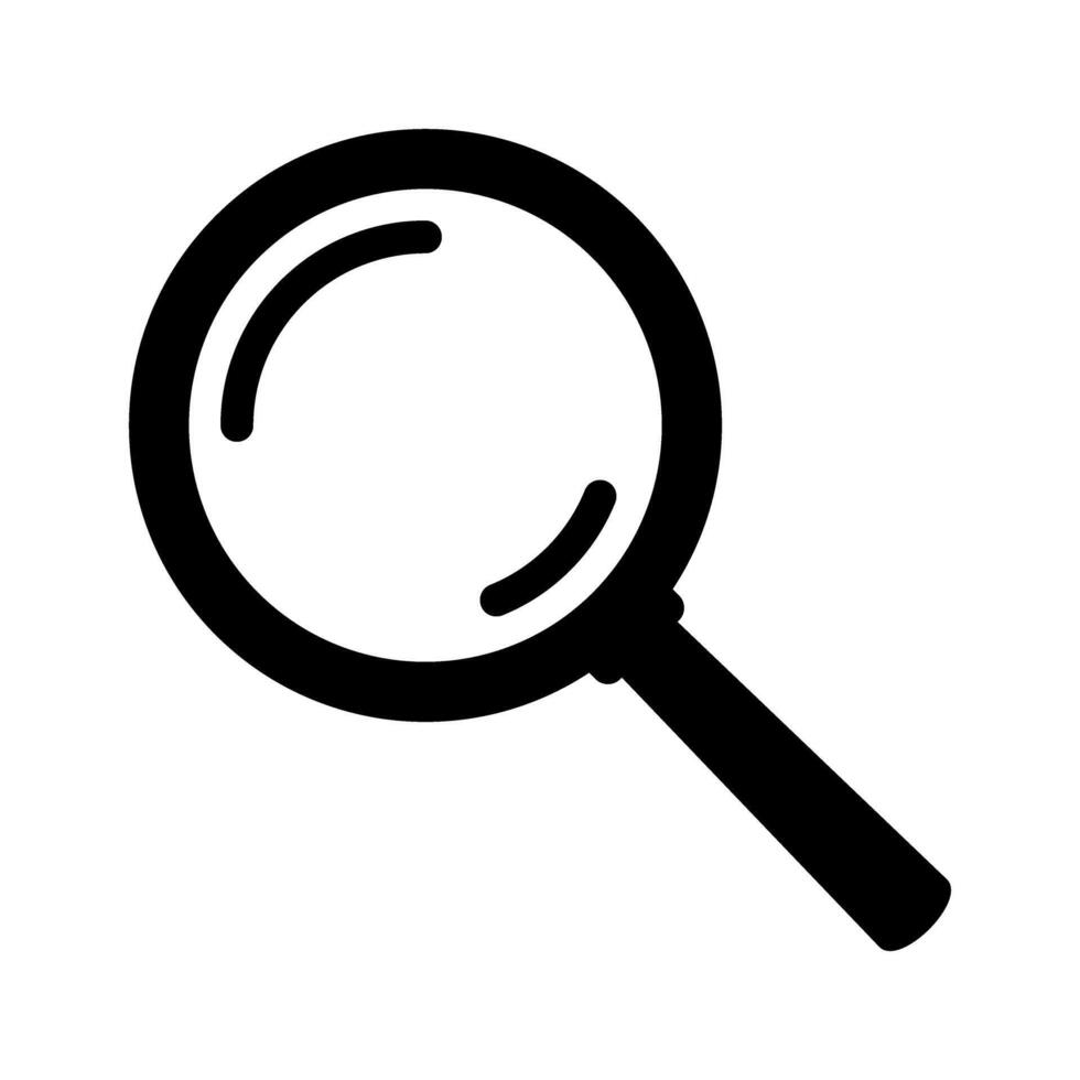 Magnifying glass icon, magnifier icon. Loupe icon symbol. vector