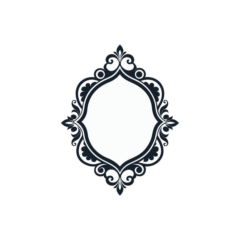 Simple Rectangle Border Frame Illustration vector