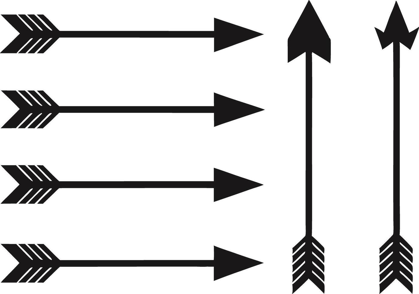 Arrow Silhouette Collection for Graphic Design vector