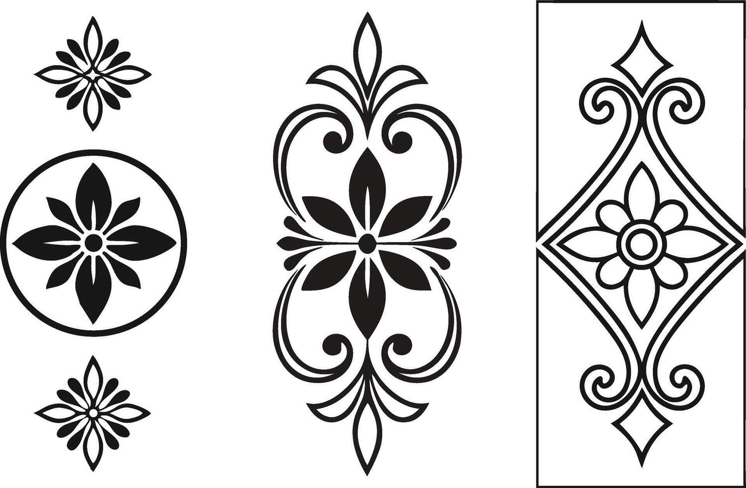 Decorative Line Flourishes and Vintage Calligraphic Elements vector