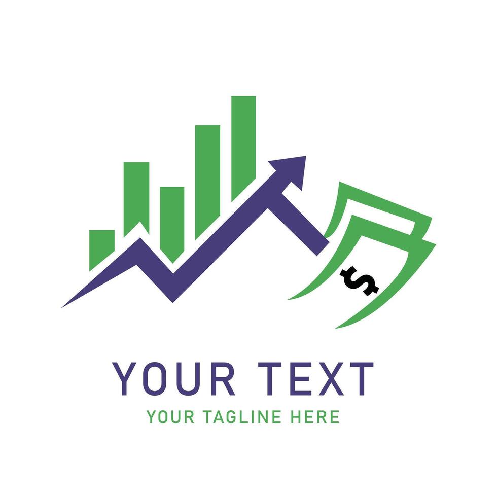 Growing Chart with Upward Arrow and Dollar Bills Illustration, Business Finance Graphic, Profit Increase Symbol vector