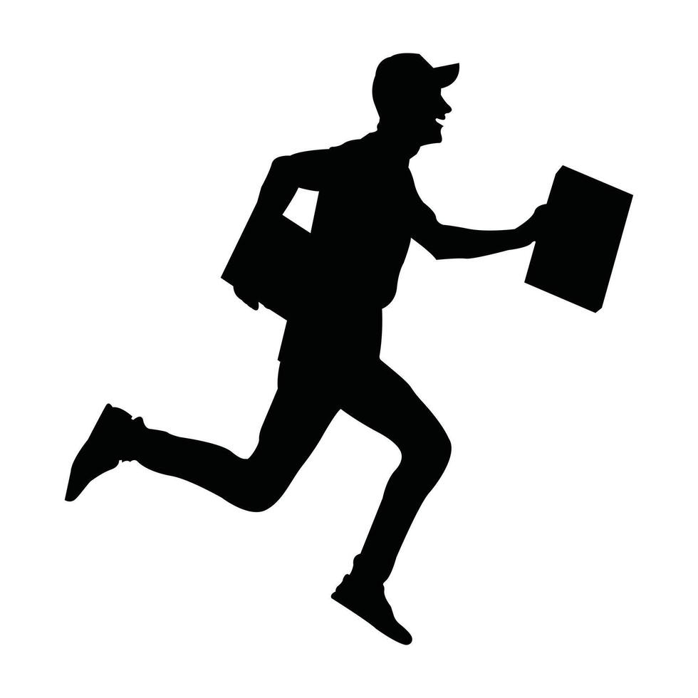 Delivery Service Silhouette Icons vector