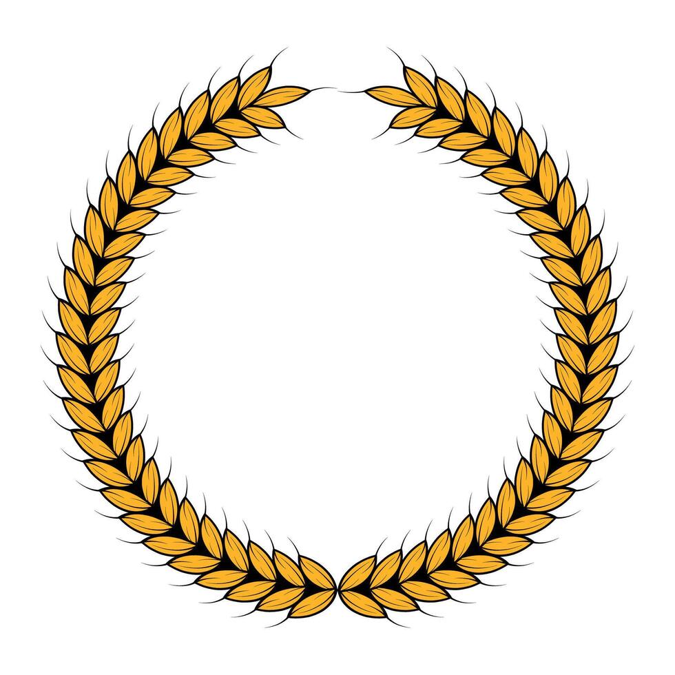 A laurel wreath on a white background vector