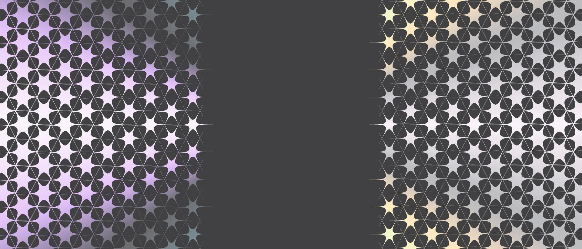 Iridescent Abstract Gray Pink Background Banner vector