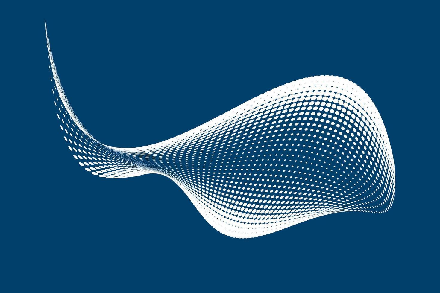 Abstract White Whale Swimming in the Ocean vector