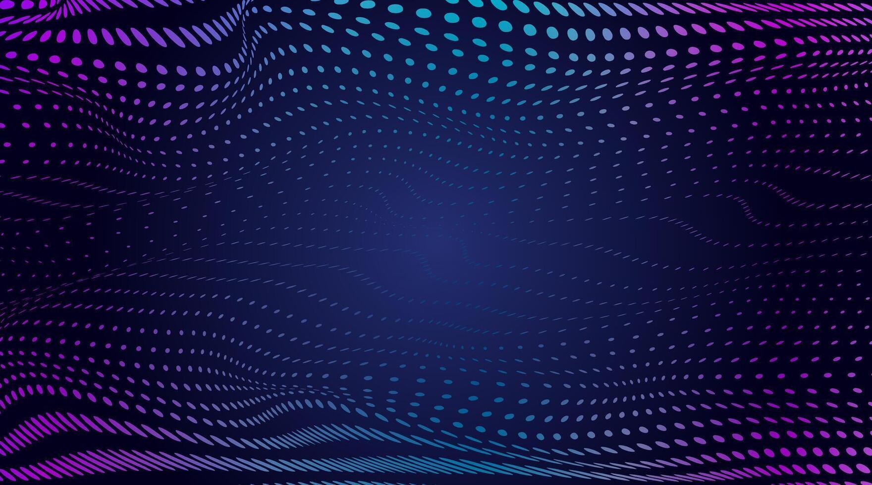 Abstract Space Dotted Flowing Wave Blue and Pink Background vector