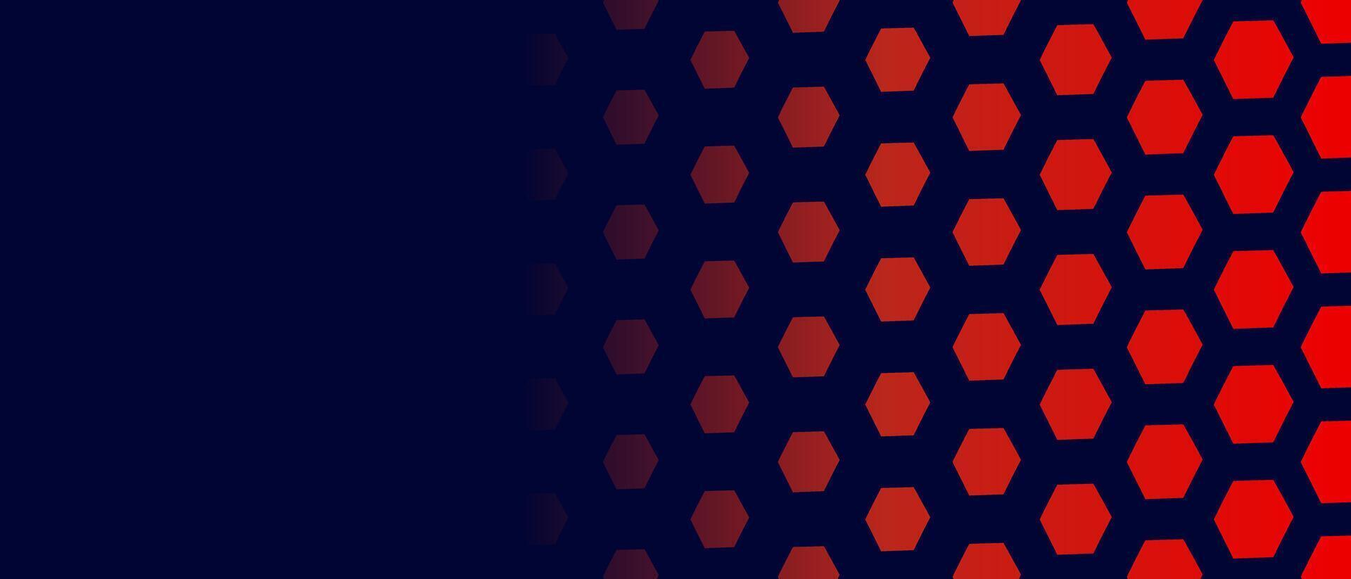 Blue Red Simple Hexagon Background Banner vector