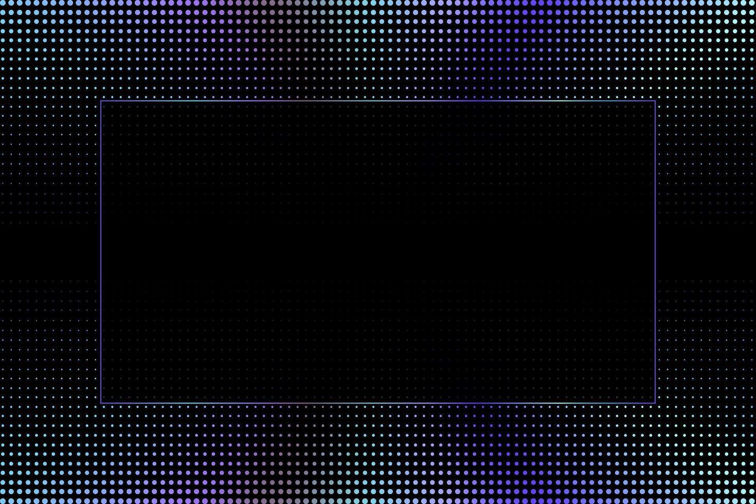 Tech Purple Black Frame Border Background vector