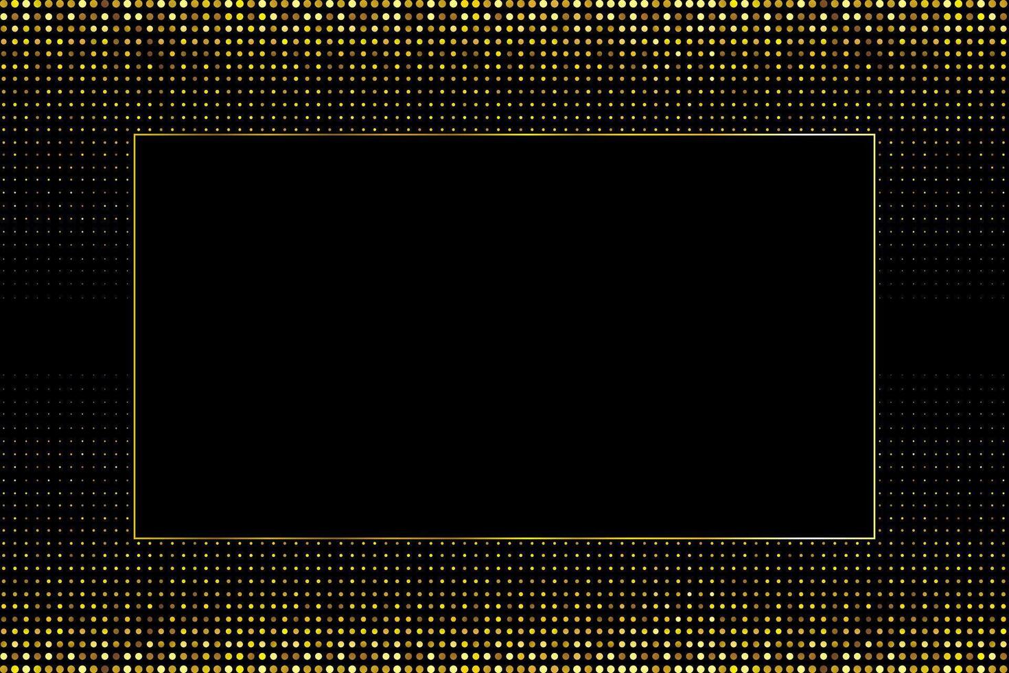 Elegant Gold and Black Festive Luxury Frame Border Background vector
