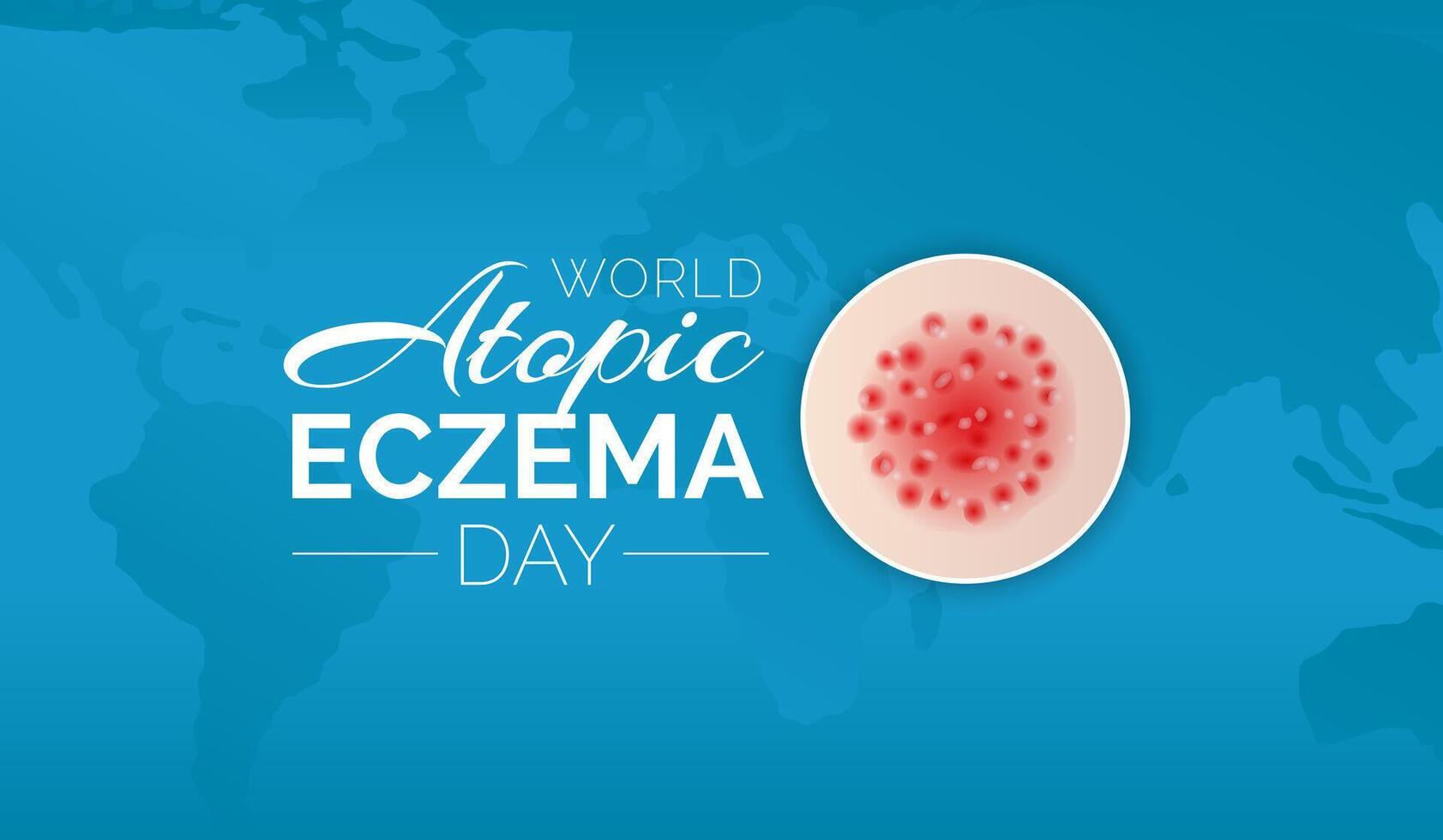 World Atopic Eczema Day Background Illustration Design vector