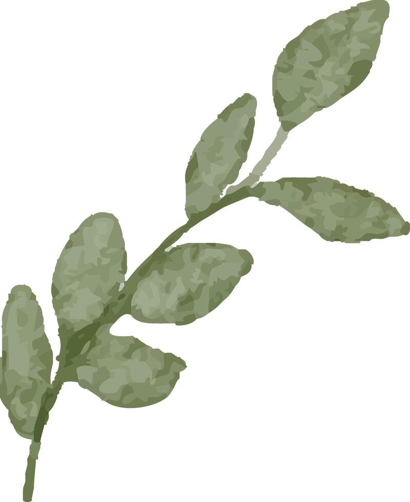 Subtle Botanical Leaf Design vector