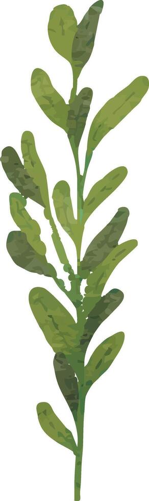 Simple Botanical Stem Design vector