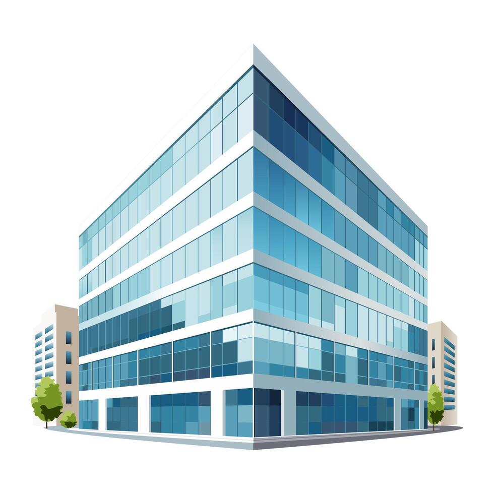 Skyscraper icon for posters or logos in business or trading or construction company vector