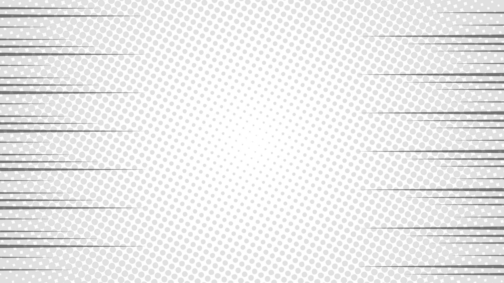 Halftone white background with sharp lines on the right and left vector