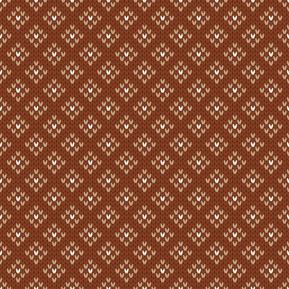 Nordic ornament with rhombs and dots. Diamond pattern seamless texture. vector