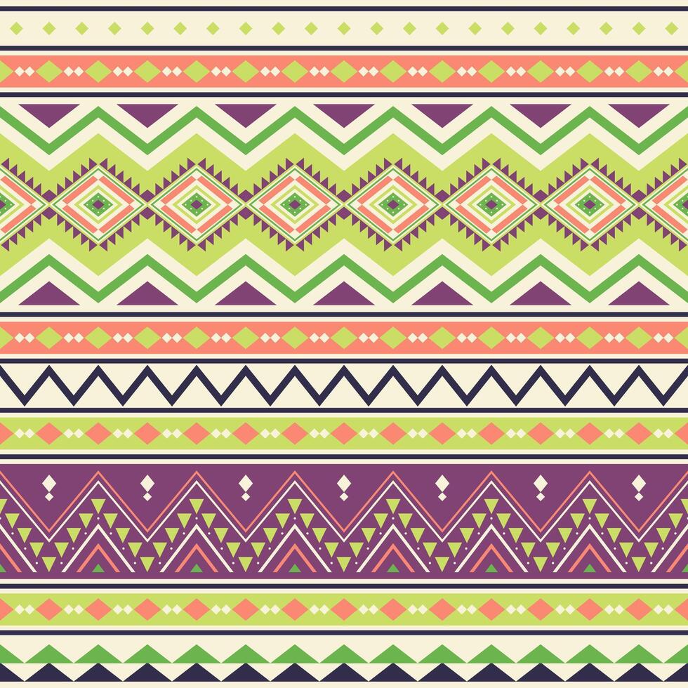 Tribal striped seamless pattern, aztec geometric background. Can be used in textile design, web design, clothes, accessories vector