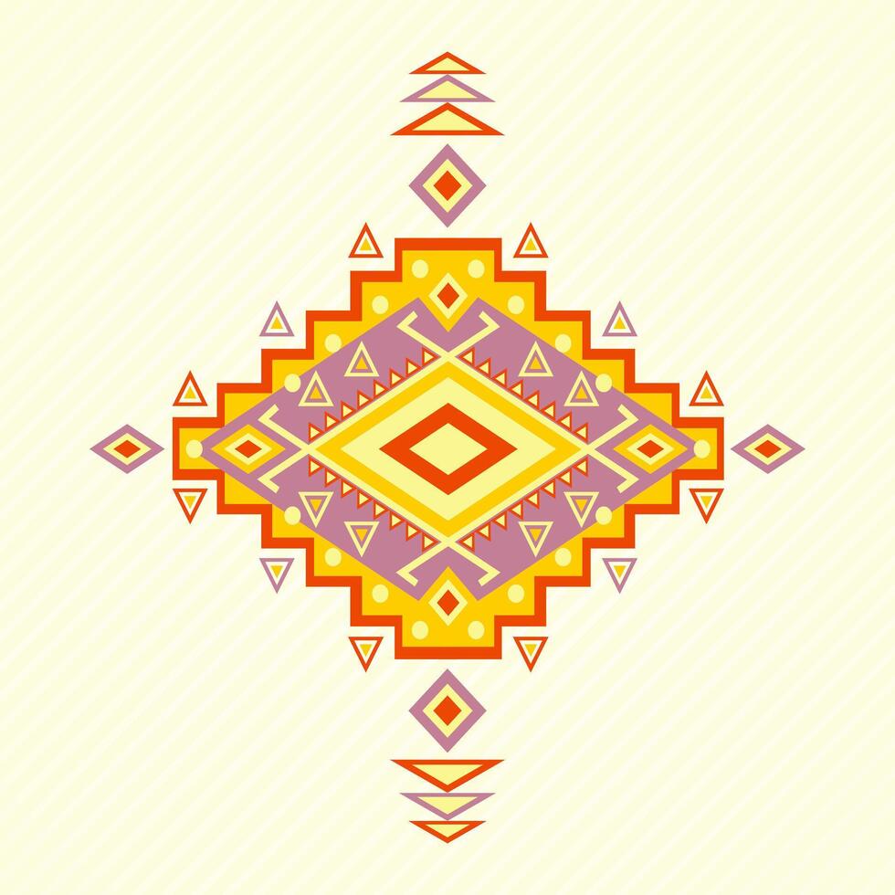 Aztec pattern background vector