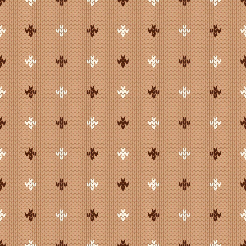 Winter knitted seamless pattern with dots. illustration. vector