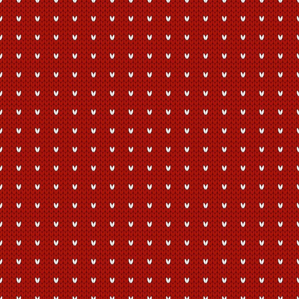 Winter knitted seamless pattern with polka dots. Norwegian style sweater. Wool texture, illustration. Traditional holiday background. vector