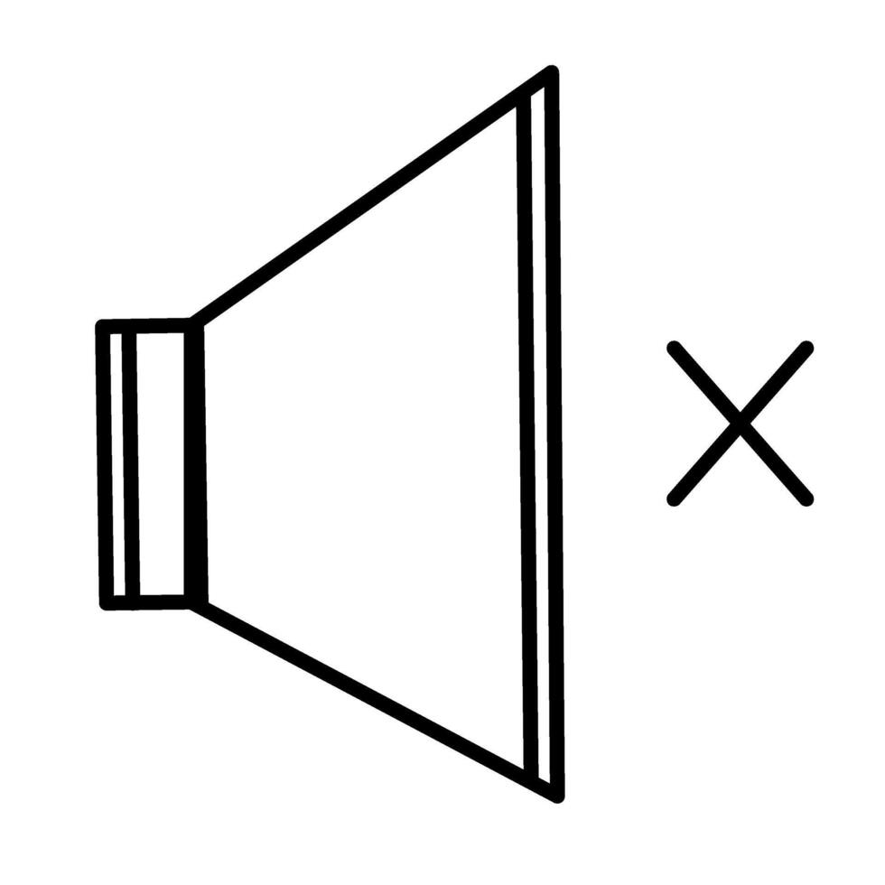 Volume icon no sound icon design template vector