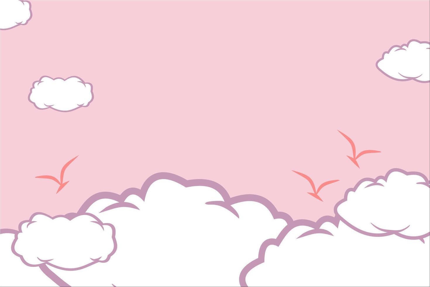 a purple background with clouds and a pink sky vector