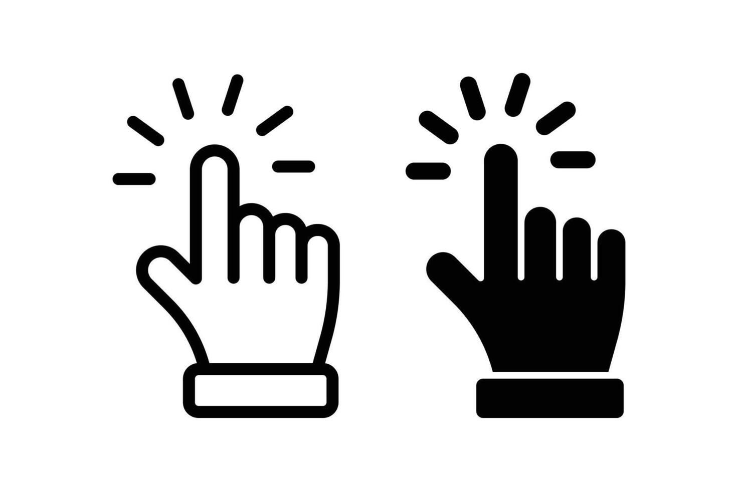 Hand Cursor icon vector