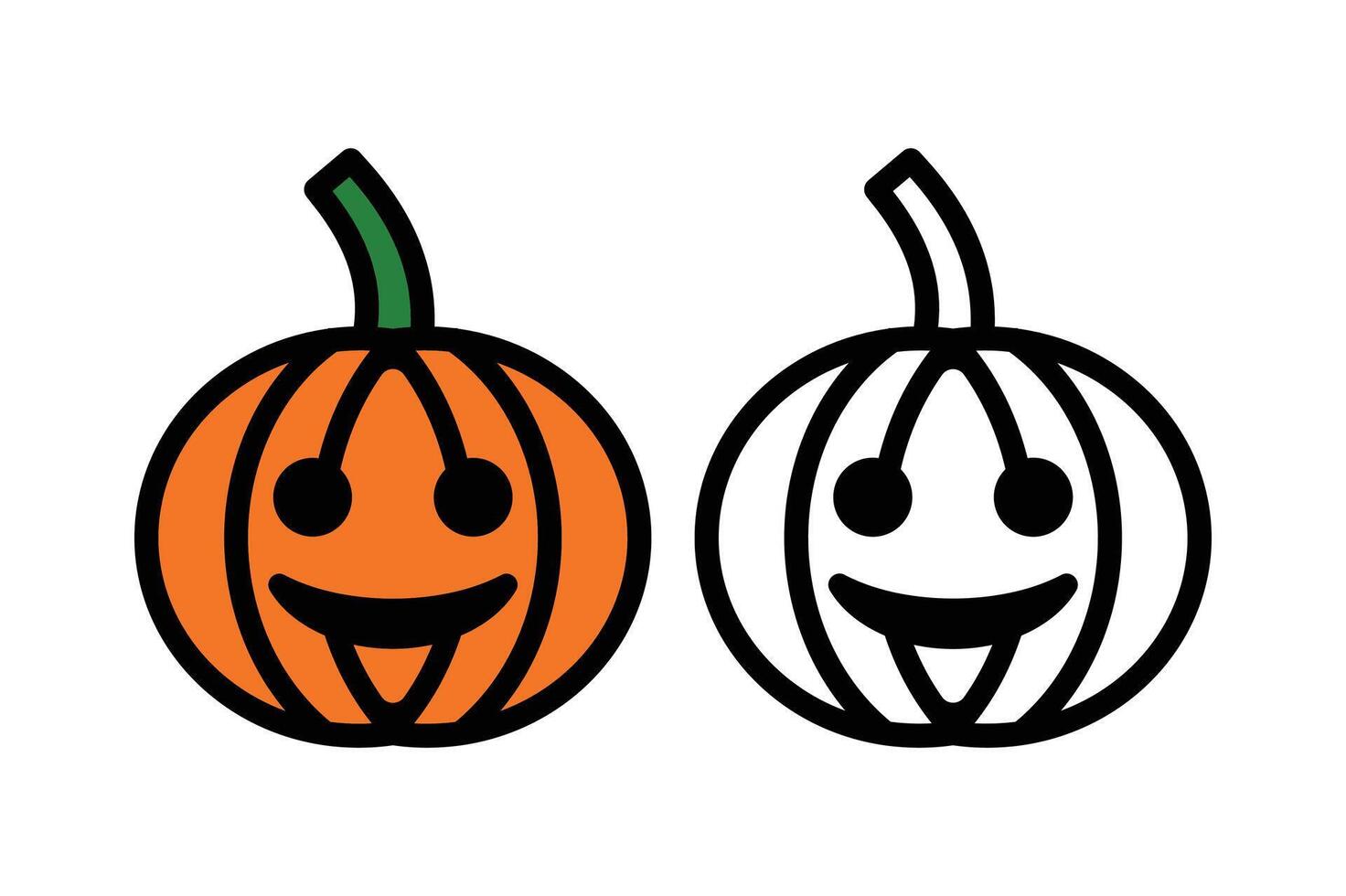 Pumpkin silhouette icon design vector