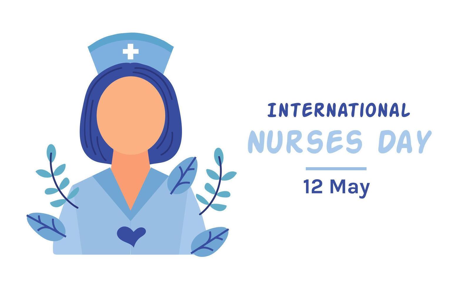 International Nurses Day card banner invitation poster vector
