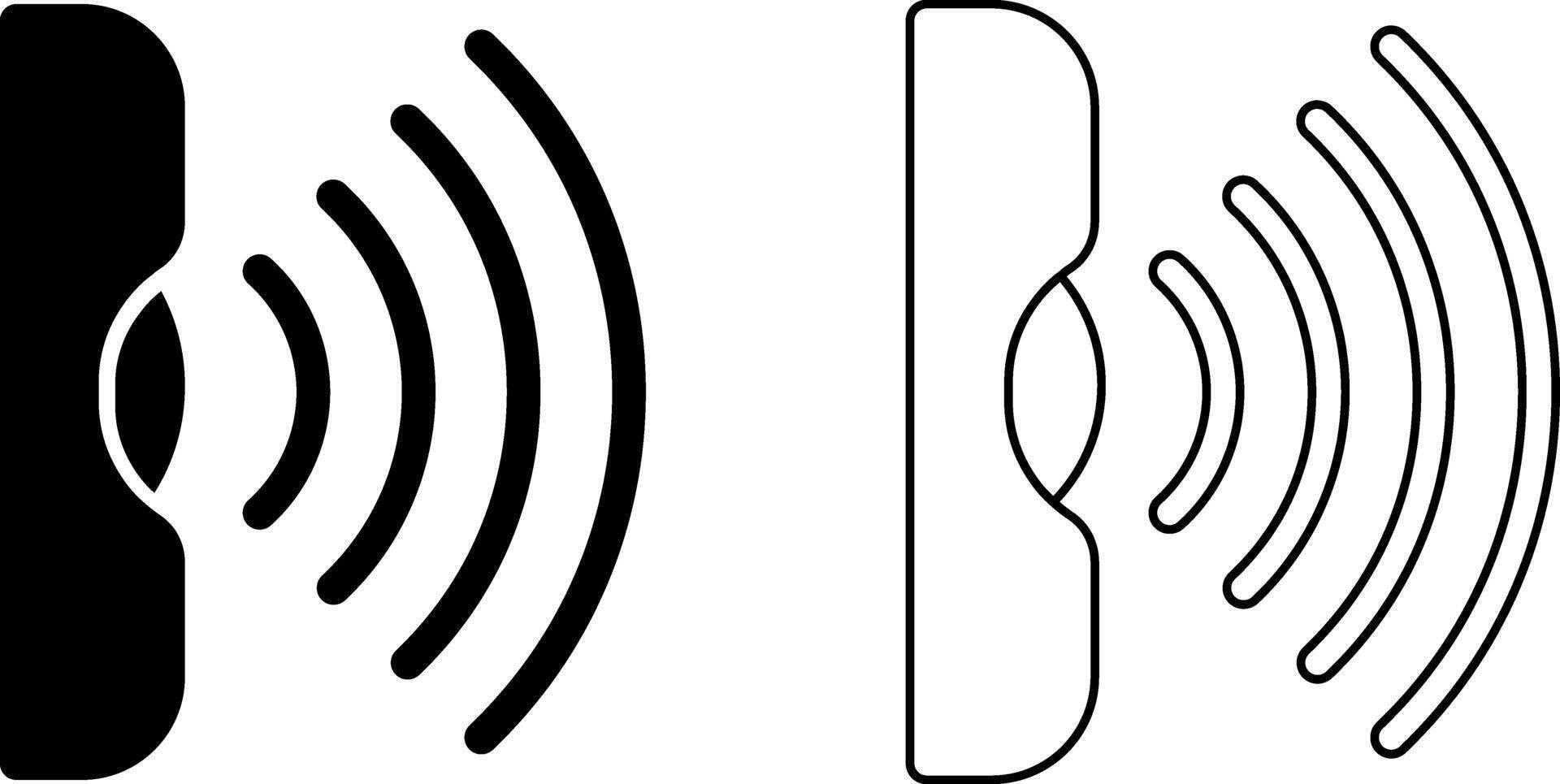 outline silhouette infrared icon set vector