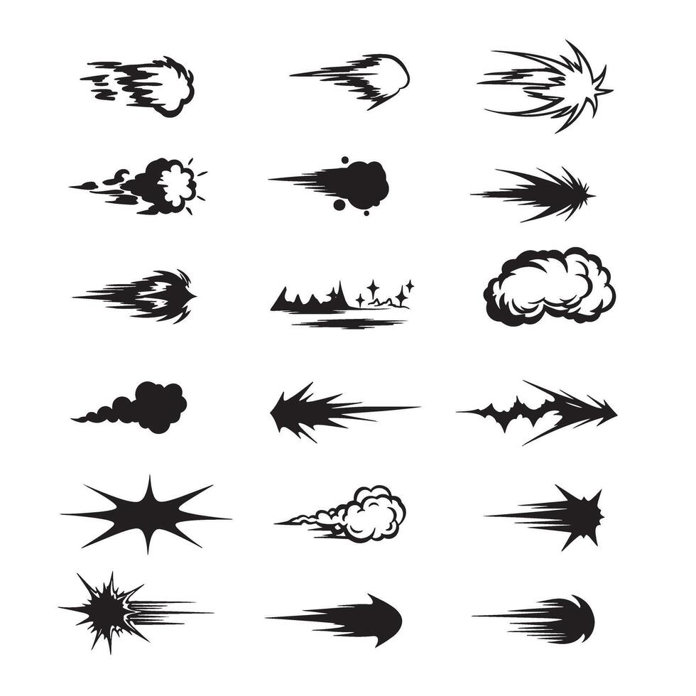 Decorative doodle sparkle icon and burst silhouette pack with star elements for creative design themes vector