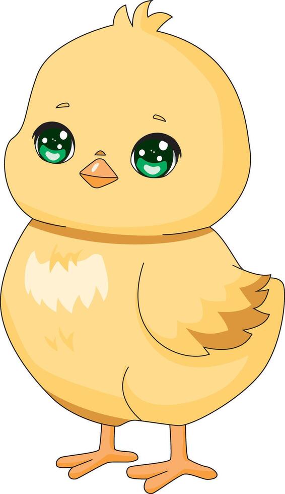 Baby Chicken Cartoon Illustration Mascot vector