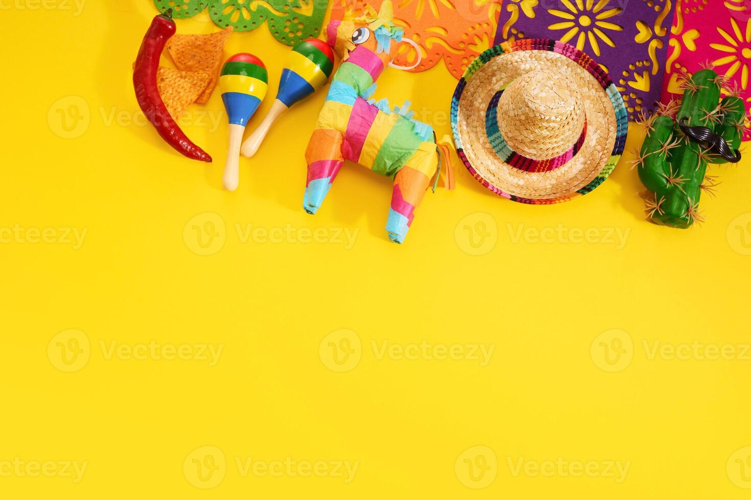 Cinco de mayo carnival concept. Festive Mexican Celebration photo