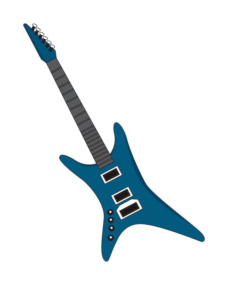 Electric guitar musical Instrument Cartoon vector