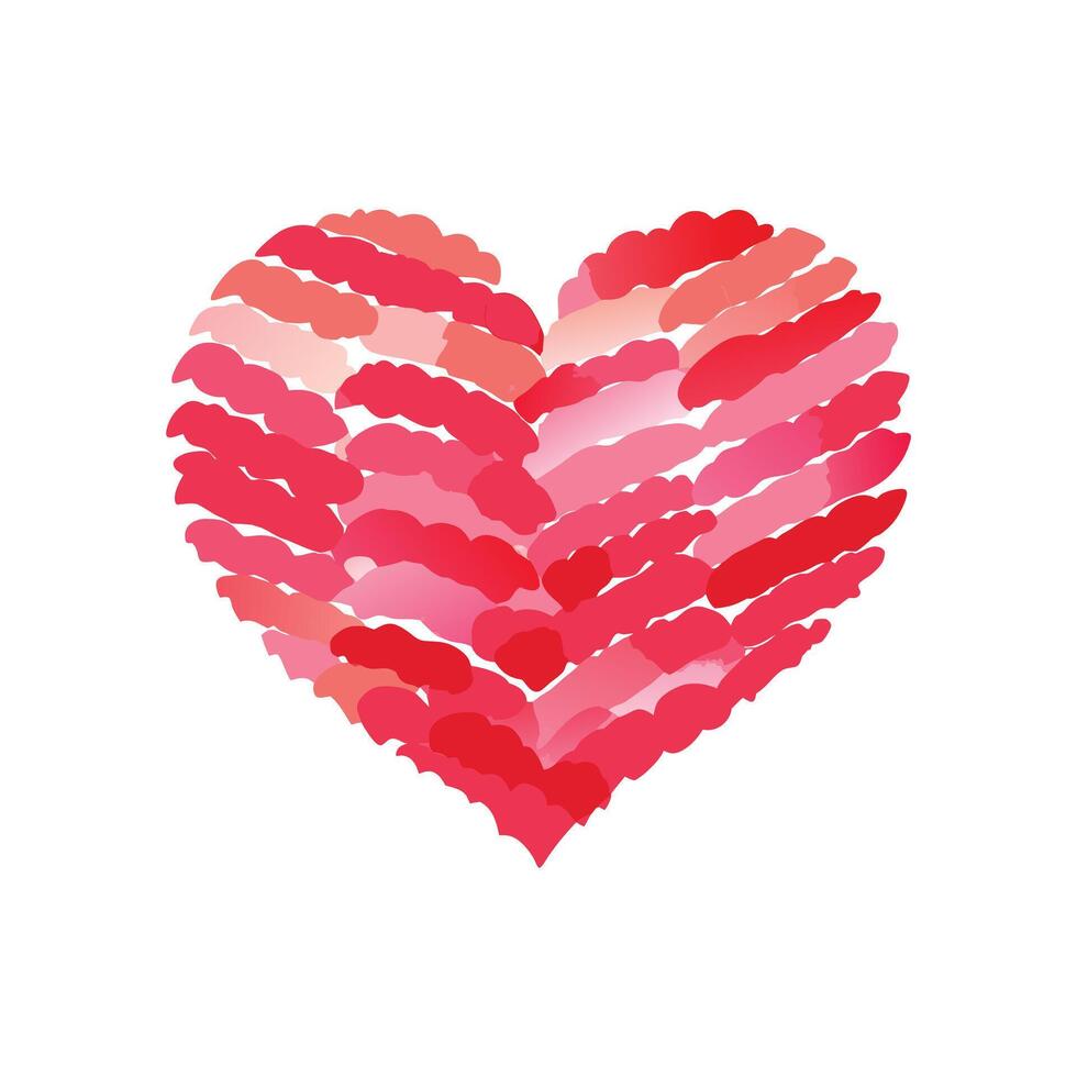 A Heart Filled with Passion and Love vector