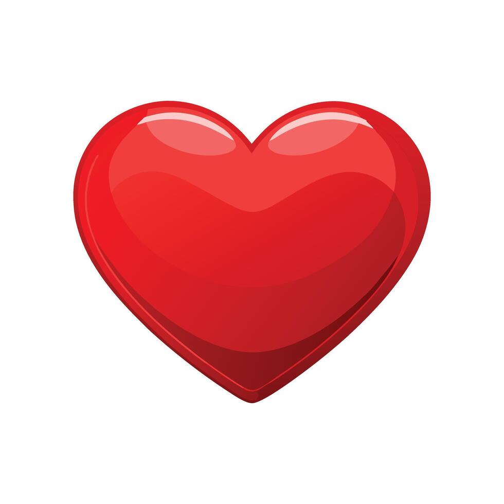 Shiny Red Heart vector