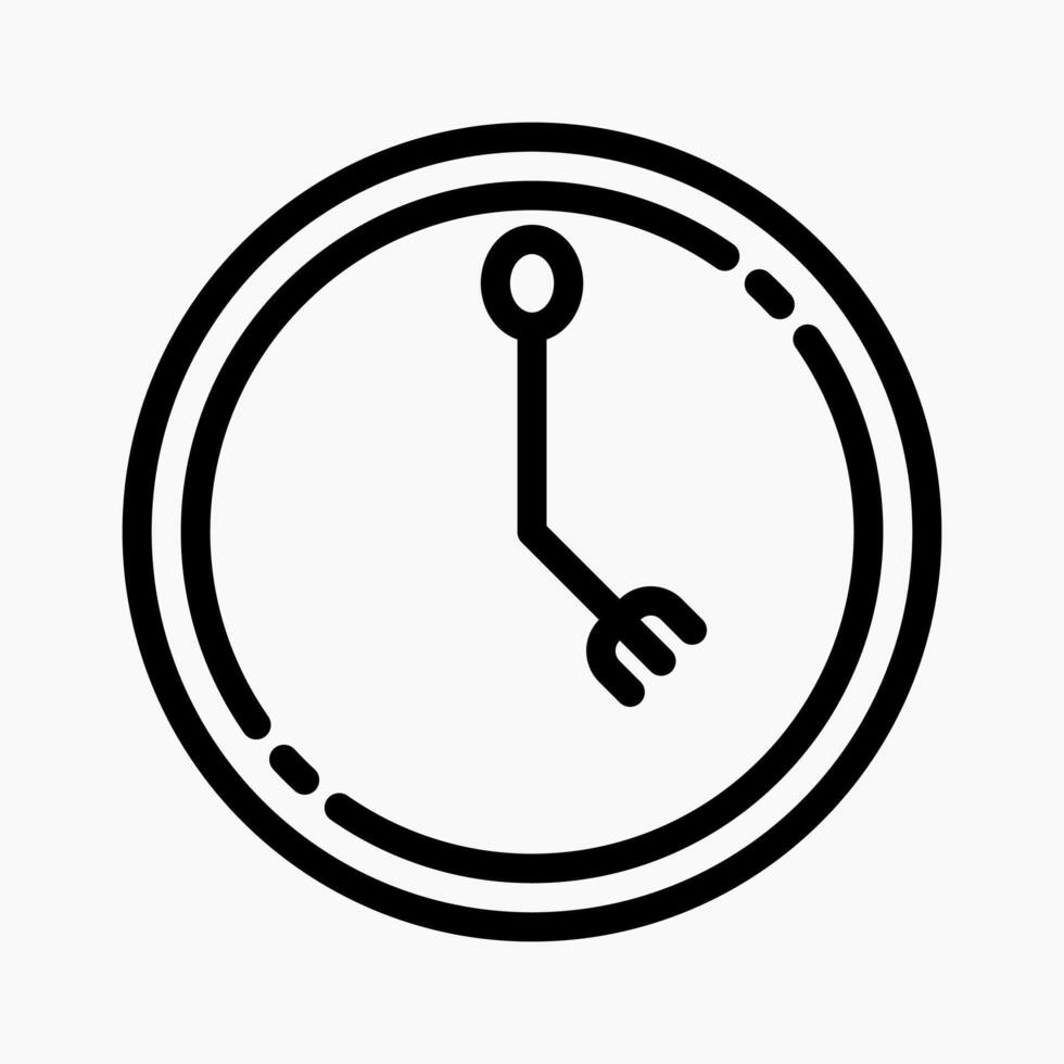 Design Illustration graphic of meal time icon with line style. Suitable for UI, mobile design, web design, etc. vector