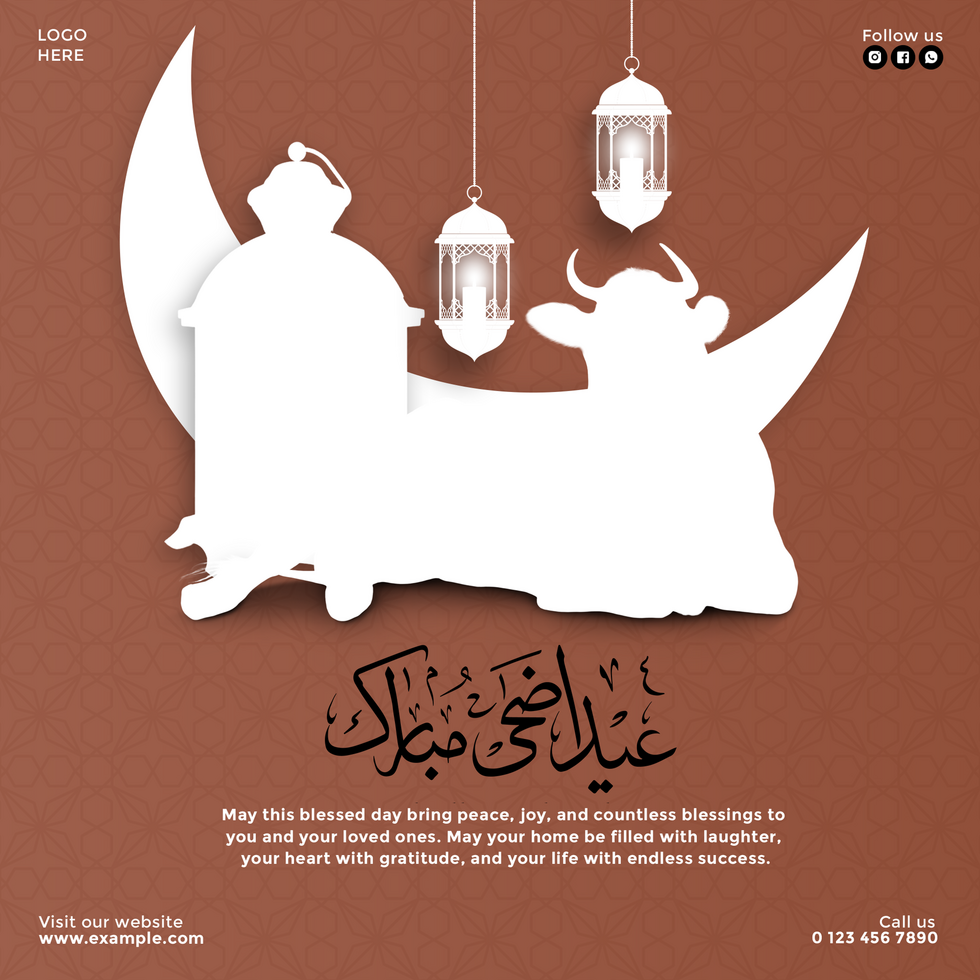 Eid al-Adha Celebration Festive Social Media Post psd