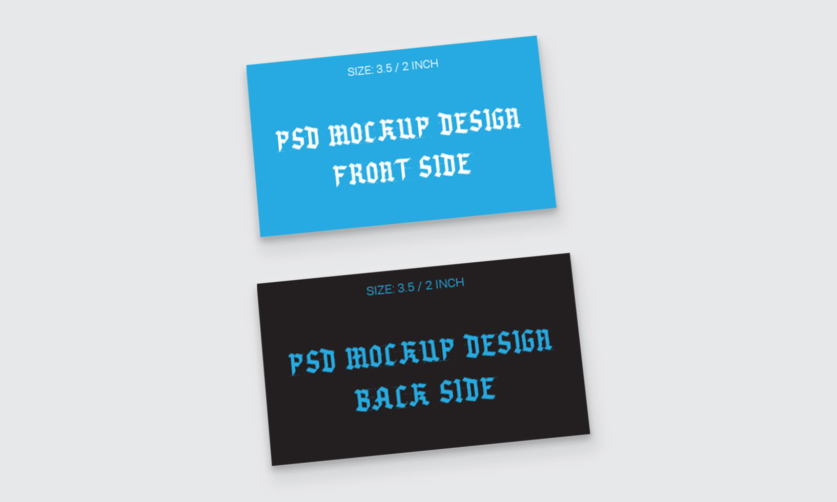 Excellent Double Side Business Cards Flash Cards Gift Card Visiting Cards And Thank You Cards Mockup Files psd